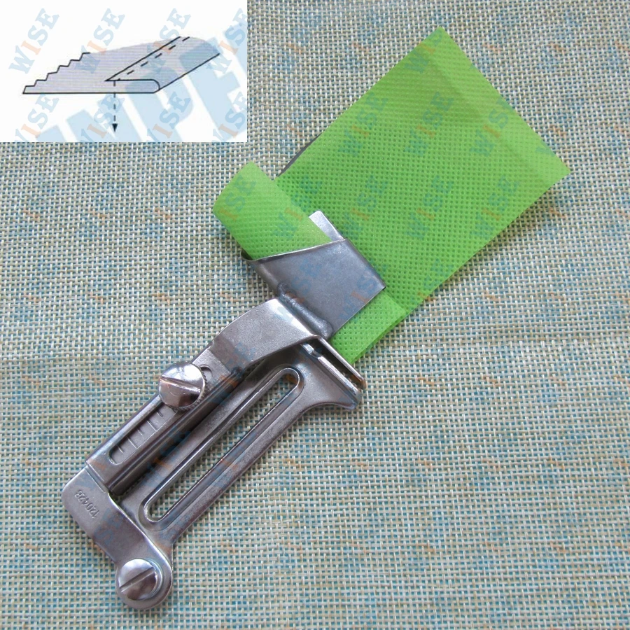 Single Up Turn Raw Edge Hemmer Hemming Attachment With Swing Away