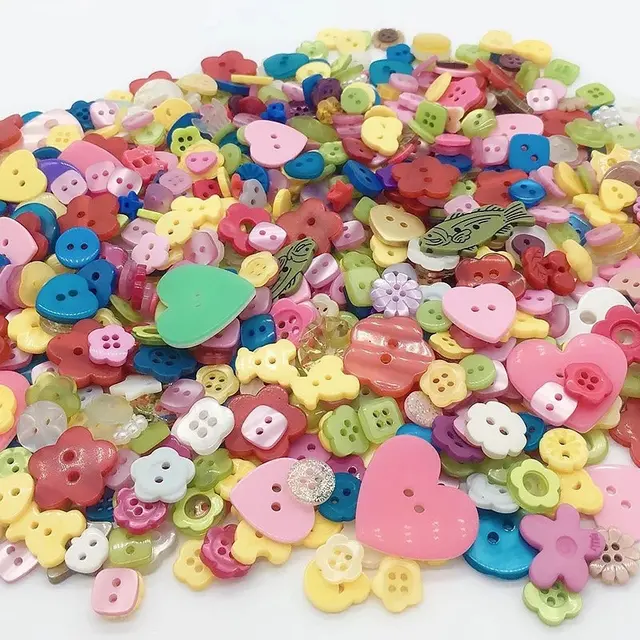 50Gram  Mix size wooden buttons For Scrapbook Crafts DIY Baby Children Clothing Sewing Accessories BN0613