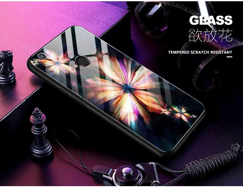 Чехол из закаленного стекла для huawei Honor 8 Lite чехол Мягкая силиконовая рамка Жесткий Чехол для Honor 8 Lite чехол s Coque shell
