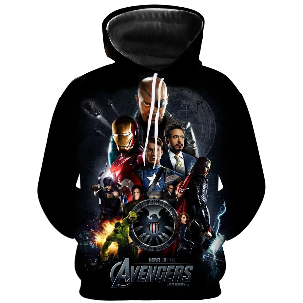 

New design Marvel movie men's and women's sweatshirt 3D printing latest movie Avengers Endgame hoodie long-sleeved casual pullov