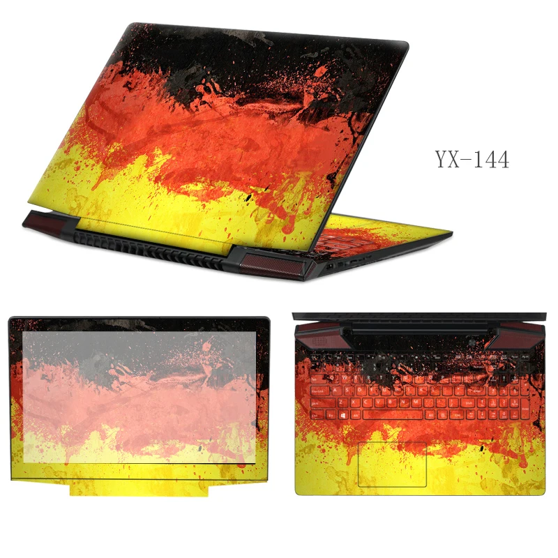 2017 Latest Fashion Laptop Sticker FreeCutting PVC Skins Waterproof ABC Sides+Keys+Key Interstice Stickers For lenovo B4400 Case