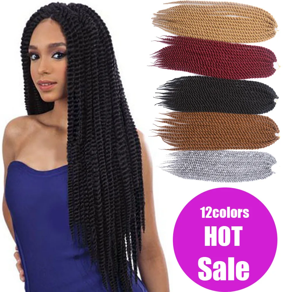 2X Havana Mambo Twist Crochet Braid Hair Synthetic Twist Crochet