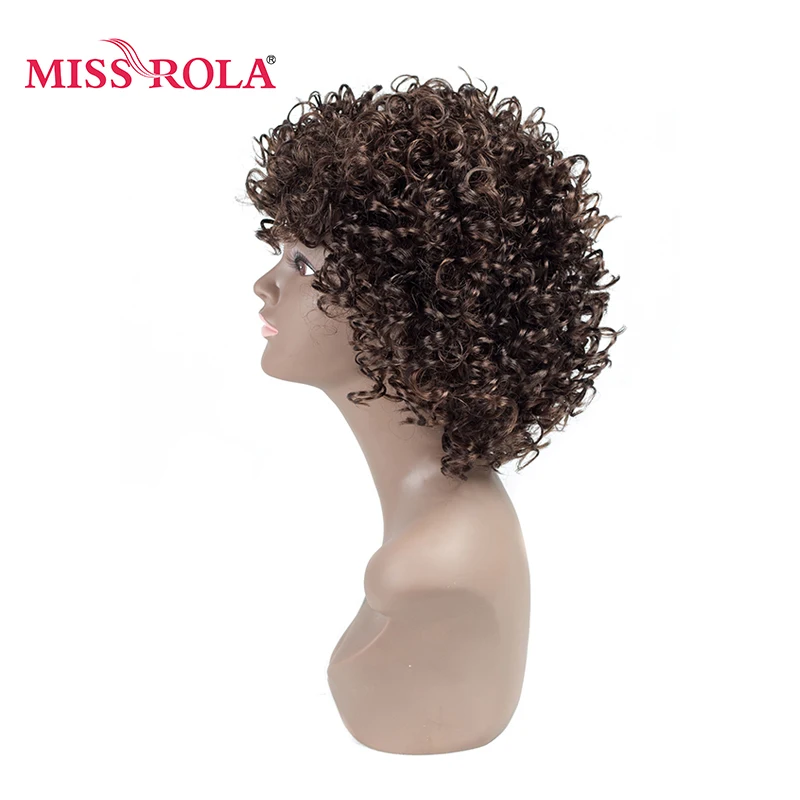 Синтетические волосы MIss Rola курчавые для женщин короткие с париком подставкой 3