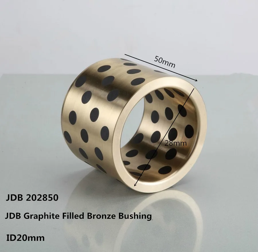 

JDB202850 graphite filled brass sleeve ,Graphite Bronze Bushing,Oilless Guide Bearing