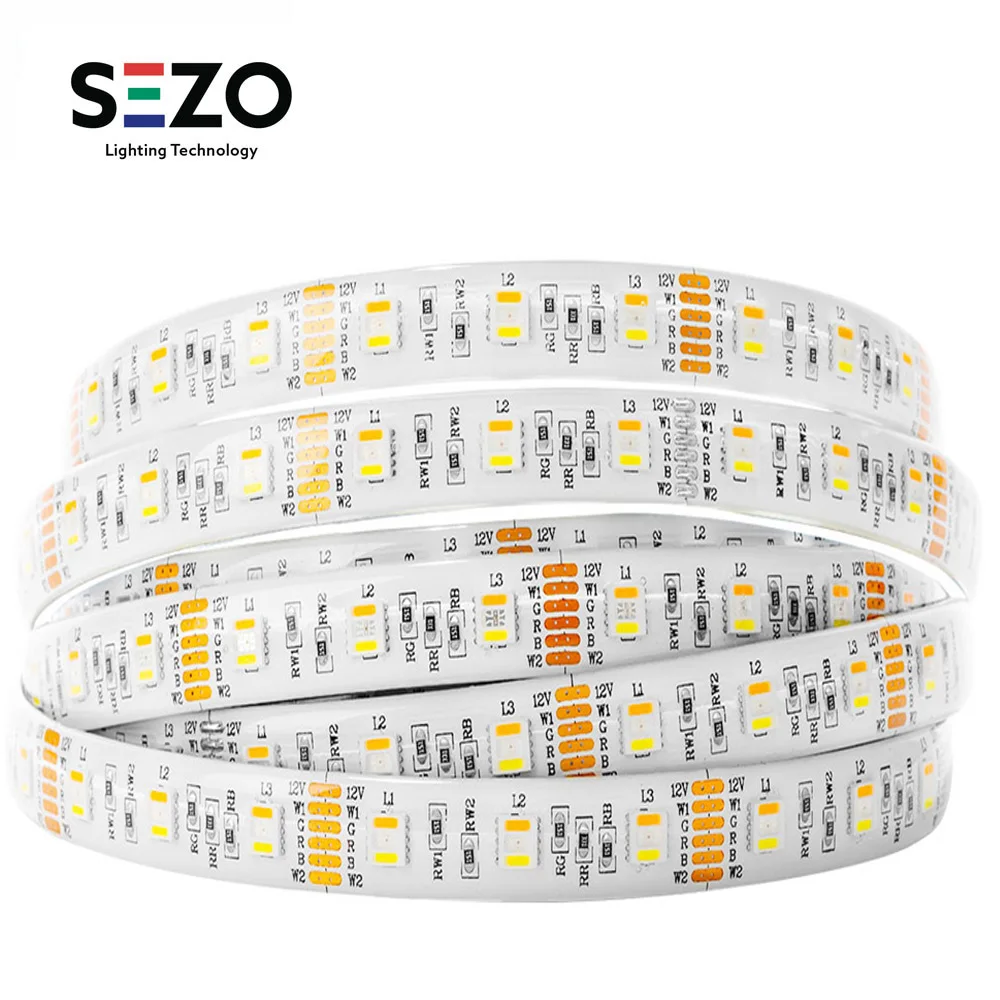 

12v/24v 5050 RGBW Led Strip Lights 5M 60leds/m RGBWW Led Strips Lighting 4 In 1 Led Tape RGBW 5pin Mixed Color IP30/IP65/IP67