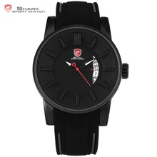 Grey Reef Shark Sport Watch Black 3D Special Designer Top Brand Luxury Date Silicone Band Waterproof Quartz Mens Watches /SH477