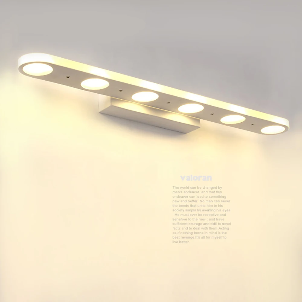 Freeshipping badkamer led spiegel licht ac85 265v draadloze make up moderne ontwerp muur lampen loft