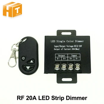 

LED Single Color Dimmer DC12V-24V 20A 3 Key RF for Single Color LED Strip Controller.