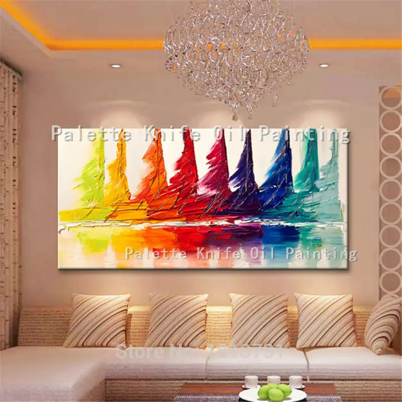Hand painted canvas oil paintings Wall art Pictures for living room