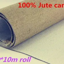 1,9 м* 10 м художественные профессиональные джутовые грунтованные холщовые рулоны