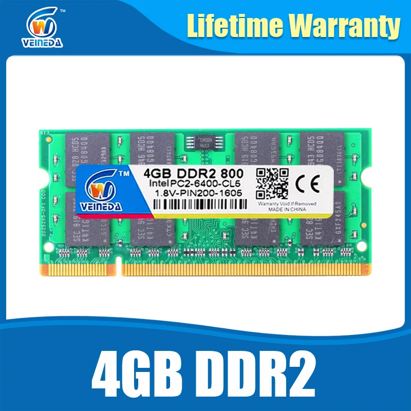 ФОТО Brand New Ram ddr2 4gb 667MHz for Notebook Mobo support ddr 2 PC2-5300 Sodimm Ram Lifetime Warranty