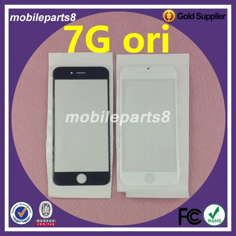 10 шт./лот Fress shipping fee сенсорный экран стекло (не дигитайзер) для iPhone 7 передний