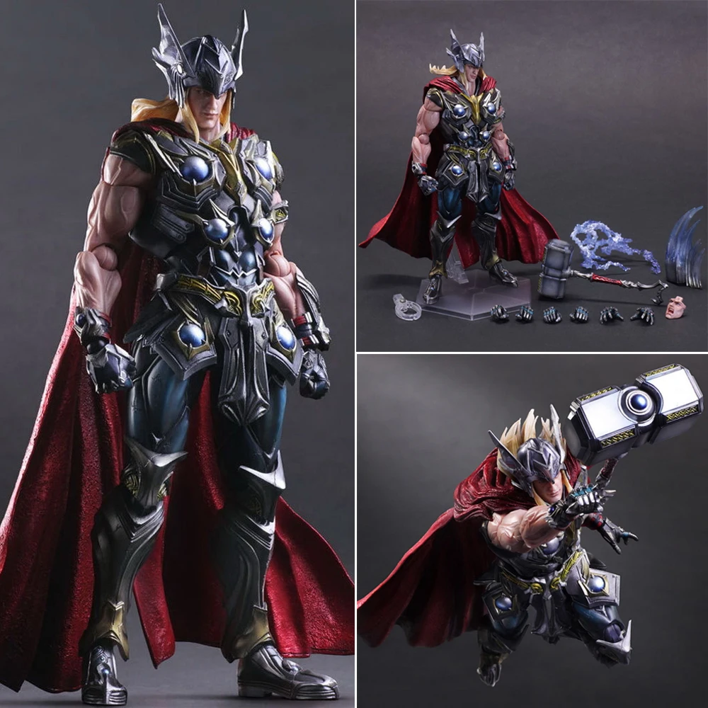 Marvel Universe Variant Play Arts Kai Thor Hero ПВХ фигурка Коллекционная модель игрушки 26 см