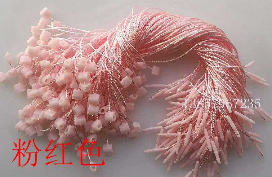 Высокое качество красочные бирки PP веревки в одежде шнур для бирка для одежды печать бирка маленькая голова 1000 шт