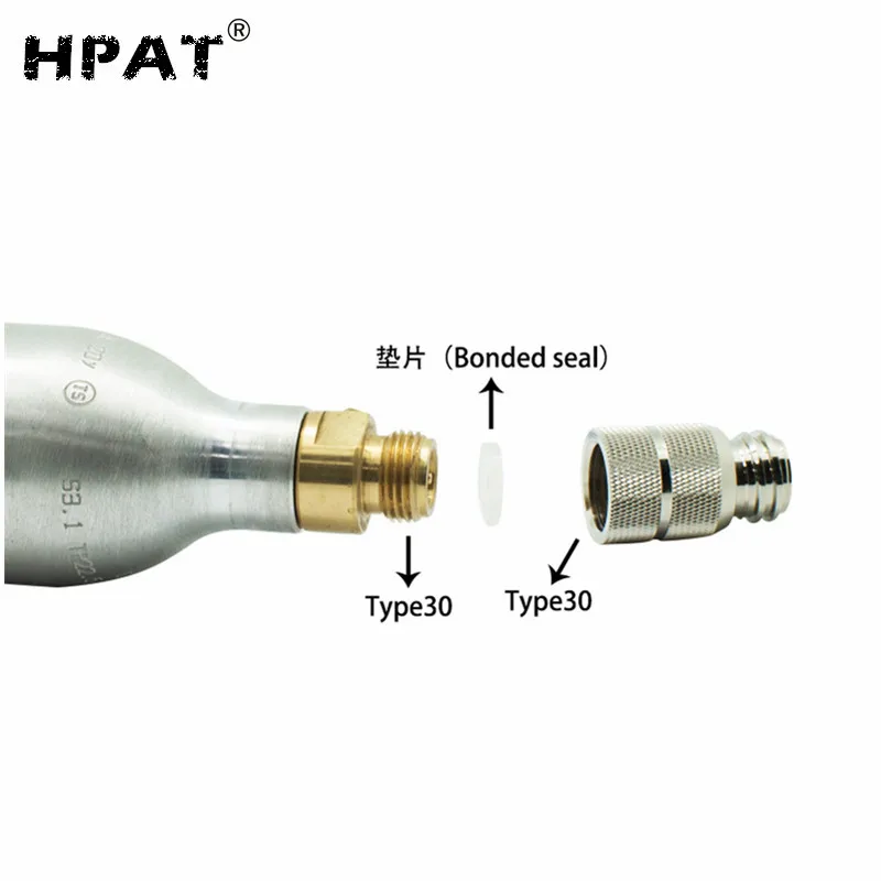 HPAT новая модель со2 баллоны бак Sodastream наружная резьба TR21* 4 к G1/2 или Type30 преобразует адаптеры