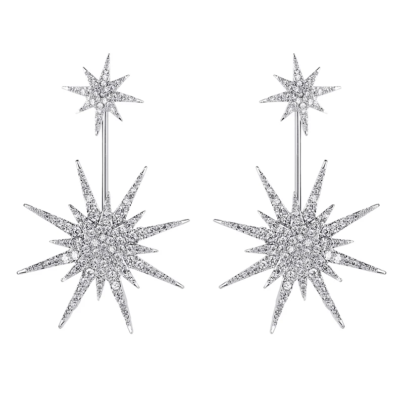 

New Fashion Women Long Elegant Atmosphere Of Crystal Earrings For Women Jewelry