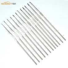

KOKNIT Small Lace Crochet Hook 12PCS/Set Stainless Steel Knitting Needle 0.6-1.9mm Yarn Craft Kit Knitting Accessories