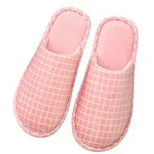 

2018 new winter women cotton slippers fashion Non-slip Comfortable flats Women's shoes 125579