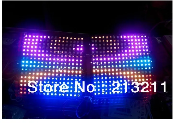 16 * 16 256 LED 5050 Pixel WS2812B vestavěný Digitální flexibilní LED panel WS2811 RGB plný Individuálně Barva DC5V