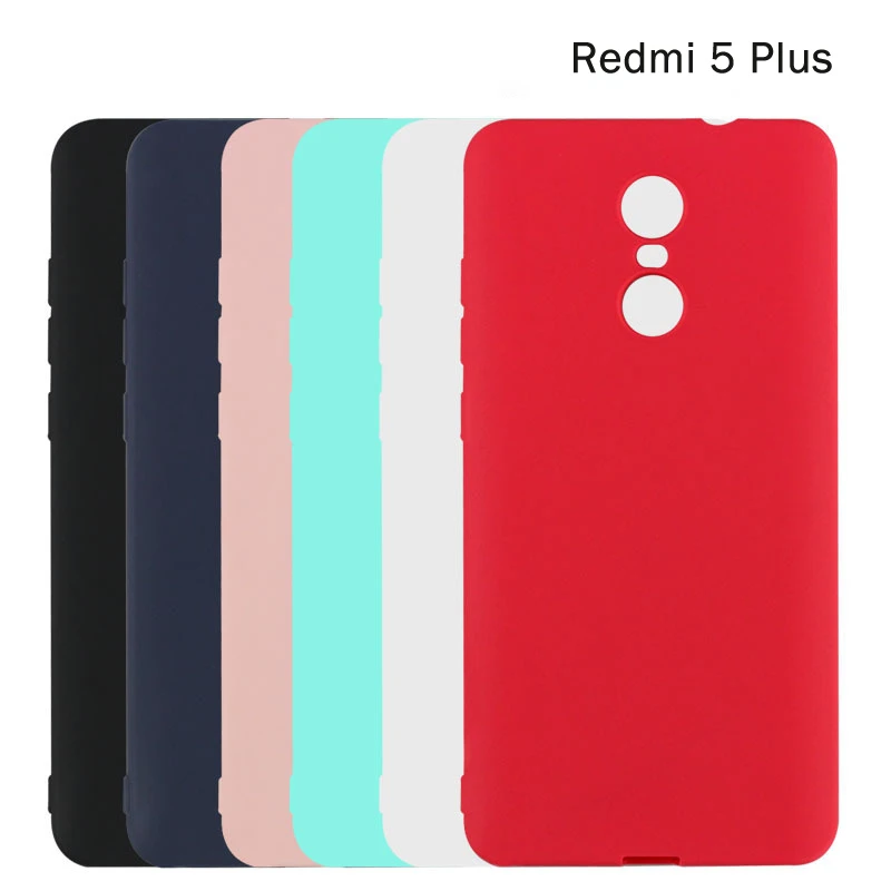 Чехол для Xiaomi Redmi 5 Plus Чехлы Xiomi чехол Ksiomi xaomi Silicona Матовый ТПУ защитный мягкий