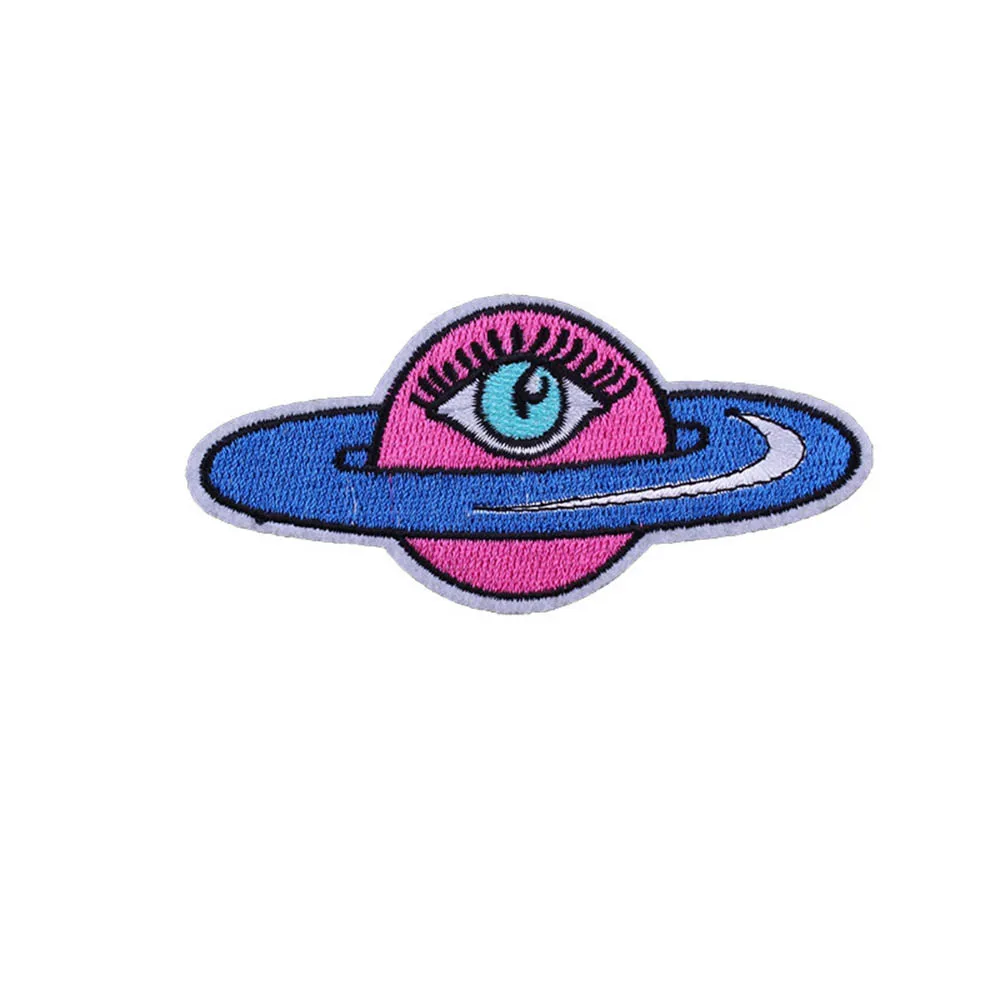 

Prajna Planet Eyes Patch Iron On Patches Cartoon DIY Decoration For Clothing Washable Handmade Eco-Friendly Appliques Hot Sale