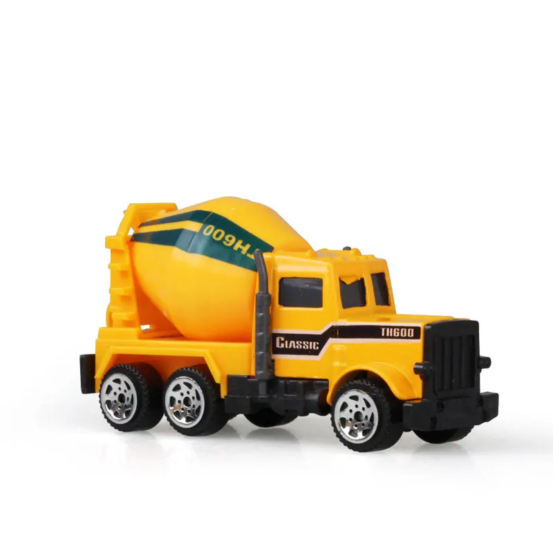 6 Types Mini Alloy Diecast Engineering Toy Car Vehicles Model Forklift Excavator Bulldozer Model Car Birthday Gift for Kids Boys