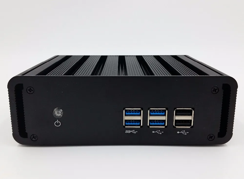 Fanless Small desktop computer with Intel i7 5500U, 4GB RAM 128GB SSD, Compact Gaming Box with 6