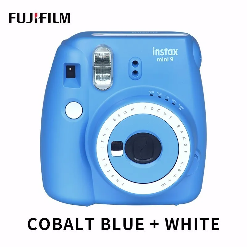 Fujifilm Instax Mini 9 Бесплатный подарок фото камера FilmPhoto камера в 6 цветов Блокировка мгновенная фото камера - Цвет: BuleWhite