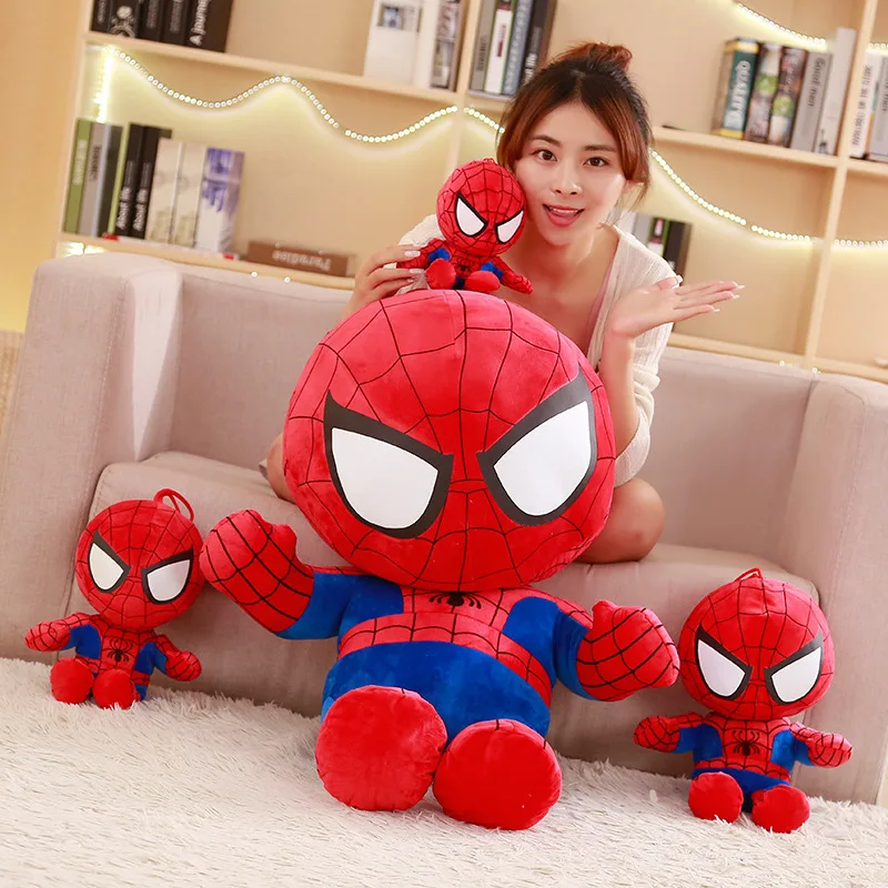 3 шт. 25 см мягкие супер герой Капитан Америка Железный человек паук Плюшевые игрушки фильм «мстители» куклы для детей подарок на день рождения