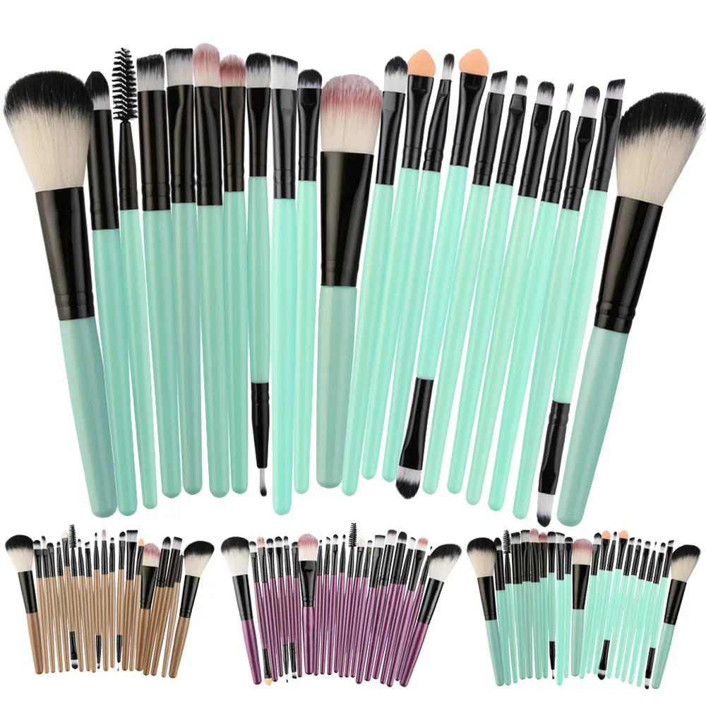 New 22pcs Cosmetic Makeup Brush Blusher Eye Shadow Brushes Set Kit