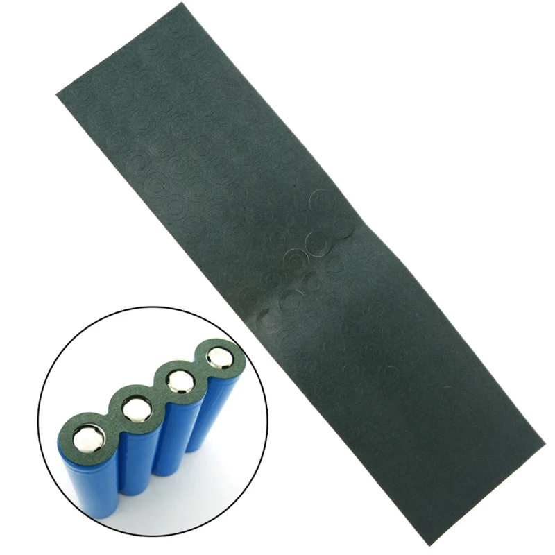 

100pcs 1S 18650 Li-ion Battery Insulation Gasket Barley Paper Battery Pack Cell Insulating Glue Patch Electrode Insulated Pads