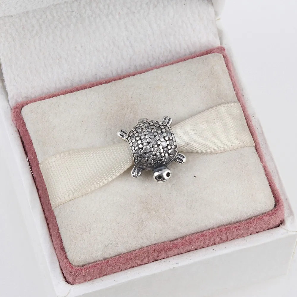 ZMZY 925 стерлингового серебра амулеты морская черепаха Шарм fit Pandora браслет ювелирные изделия
