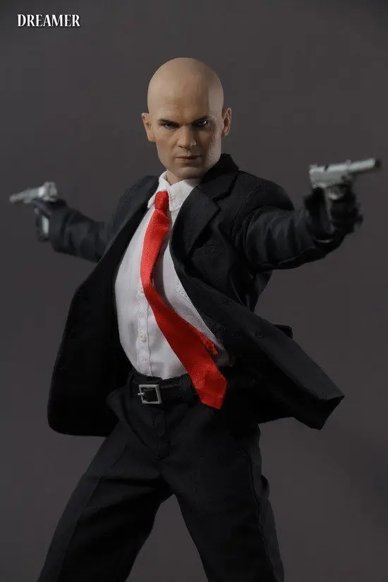 Коллекционная кукла Hitman 47, масштаб 1/6, полный набор, экшн-фигурка, костюм для головы, тела, одежды и аксессуаров, модель игрушек в подарок