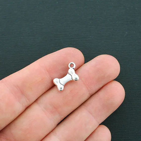 

10pcs/lot 16 x 11mmDog Bone Charms Antique Silver Tone for diy charms necklace pendant jewelry accessories findings making