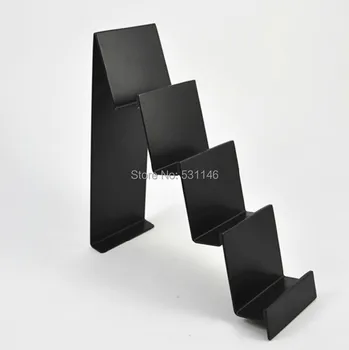 

10pcs Black Stainless steel Metal wallet display stand holder racks QB5-1
