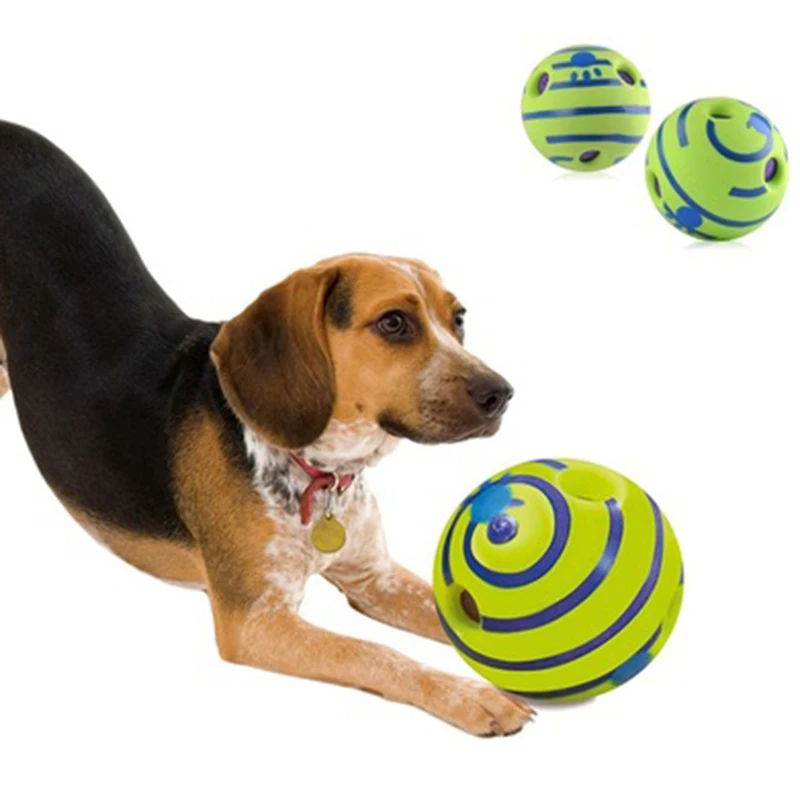 Wobble Wag Giggle Ball Dog Play Training Toys Hot No Harm With Funny Sound Pet