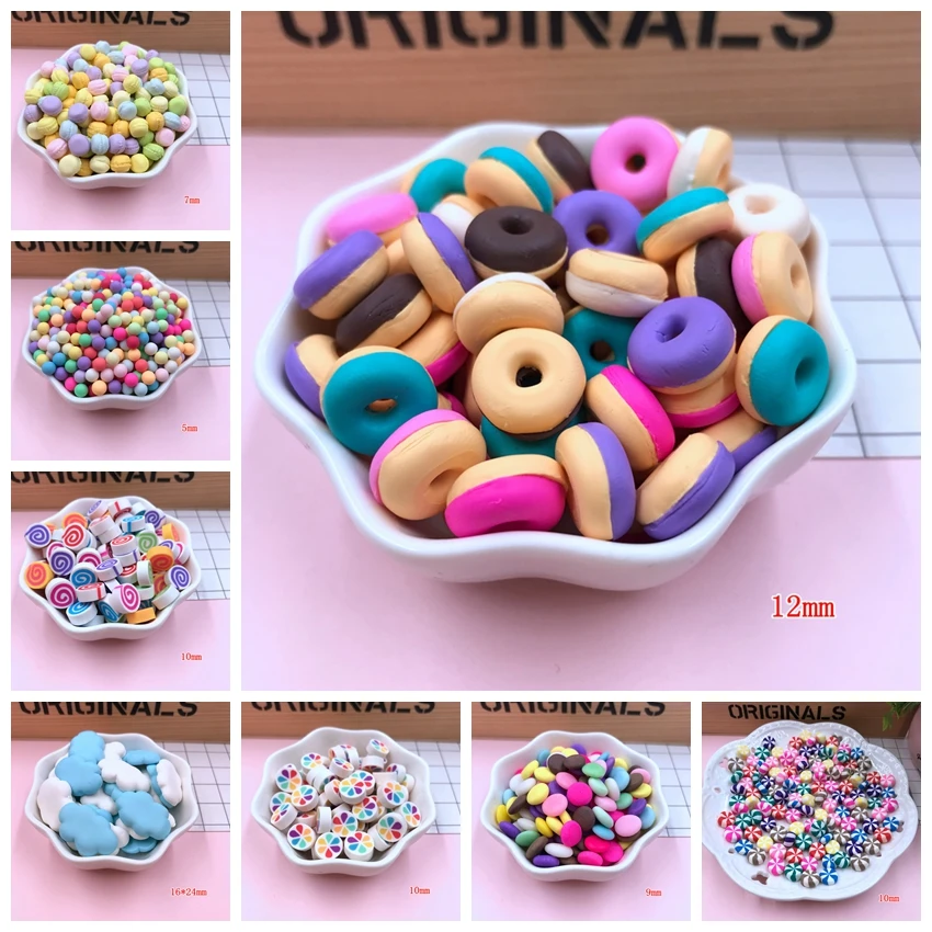 

Hot Selling Cute Kawaii Mini Hamburger, Mini Candy, Clay Donut for Crafts Making, Phone Deco, Scrapbooking, DIY