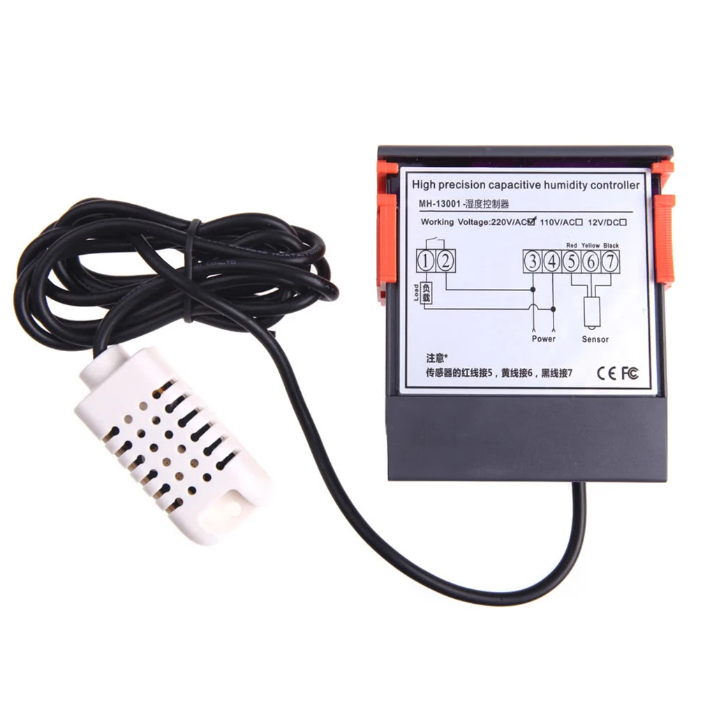

MH13001 AC220V Digital Air Humidity Controller 1%RH - 99%RH Hygrostat Humidistat Humidification Dehumidification Tool