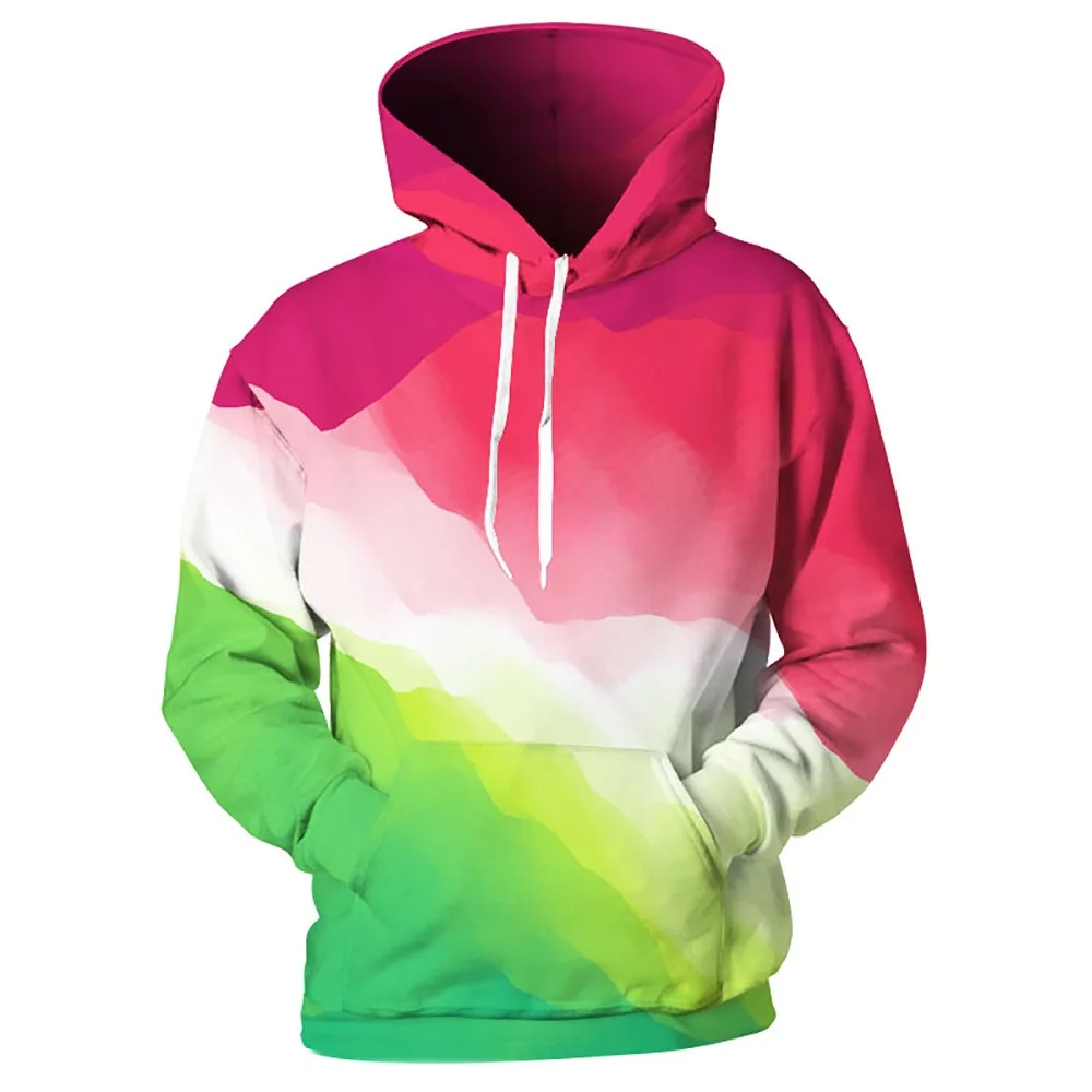 

Cloudstyle Brand Hoodies Red Green Hoody Unisex Gradient Sweatshirts New Winter Tracksuits Hip Hop Mens Pullovers Plus Size Tops