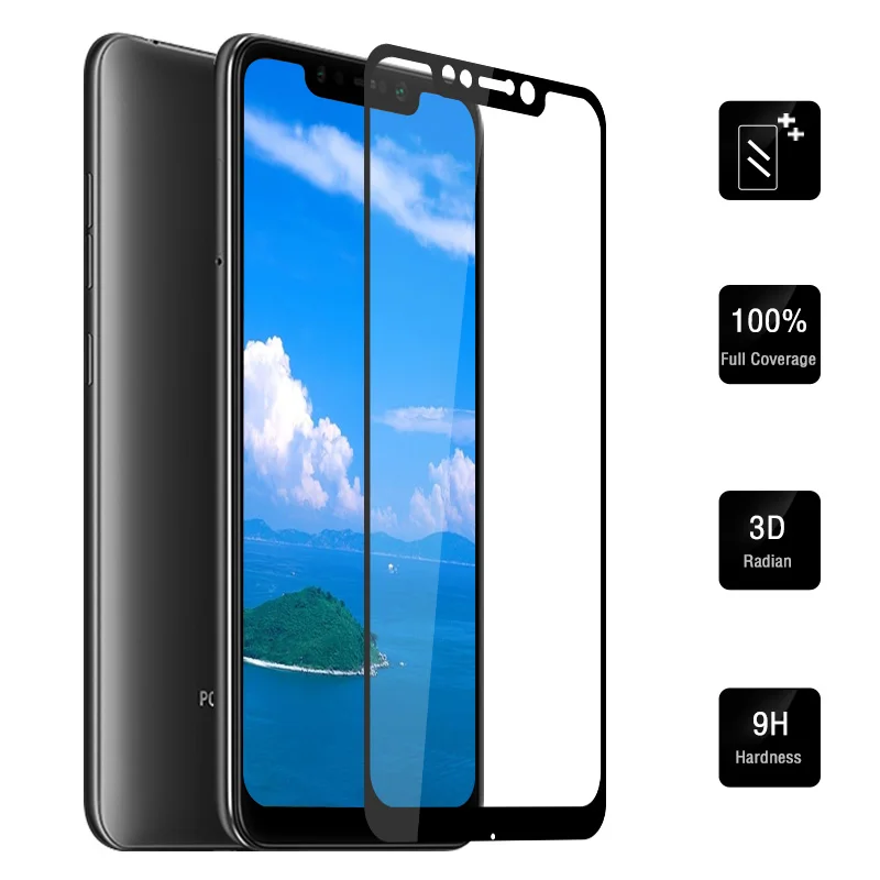 

for Xiaomi Pocophone F1 Screen Protector Protective Glass Tempered for Mi Poco F1 Explosion Proof Class Film Phone Accessories
