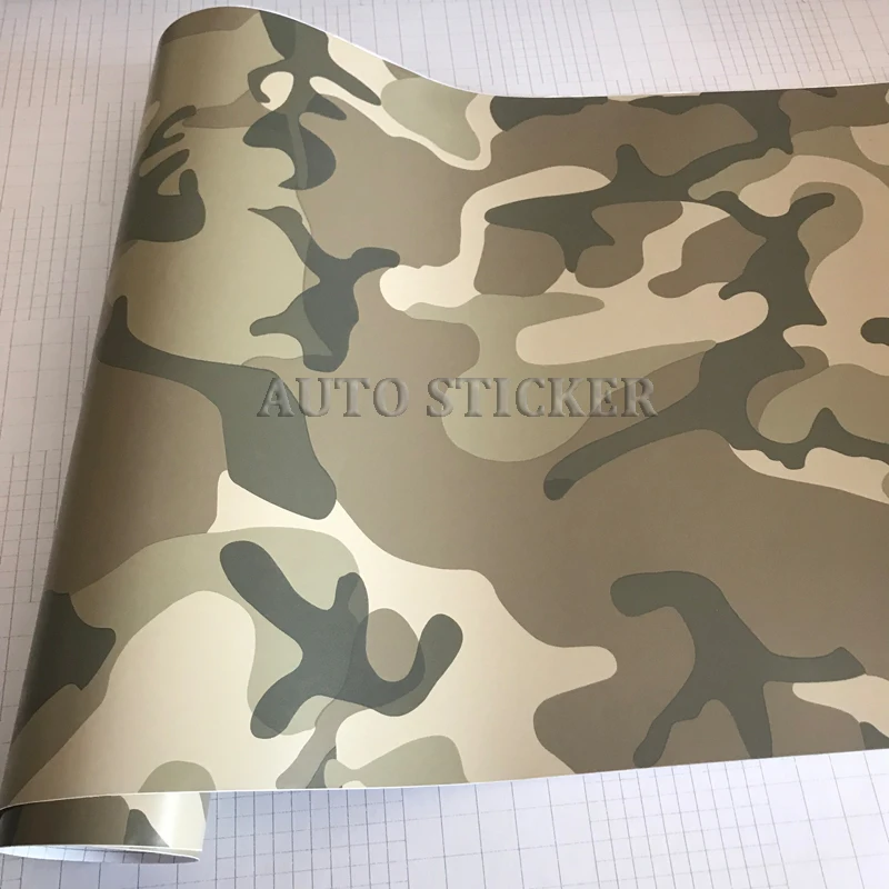 50cm width DESERT Camo vinyl wraps car sticker 1