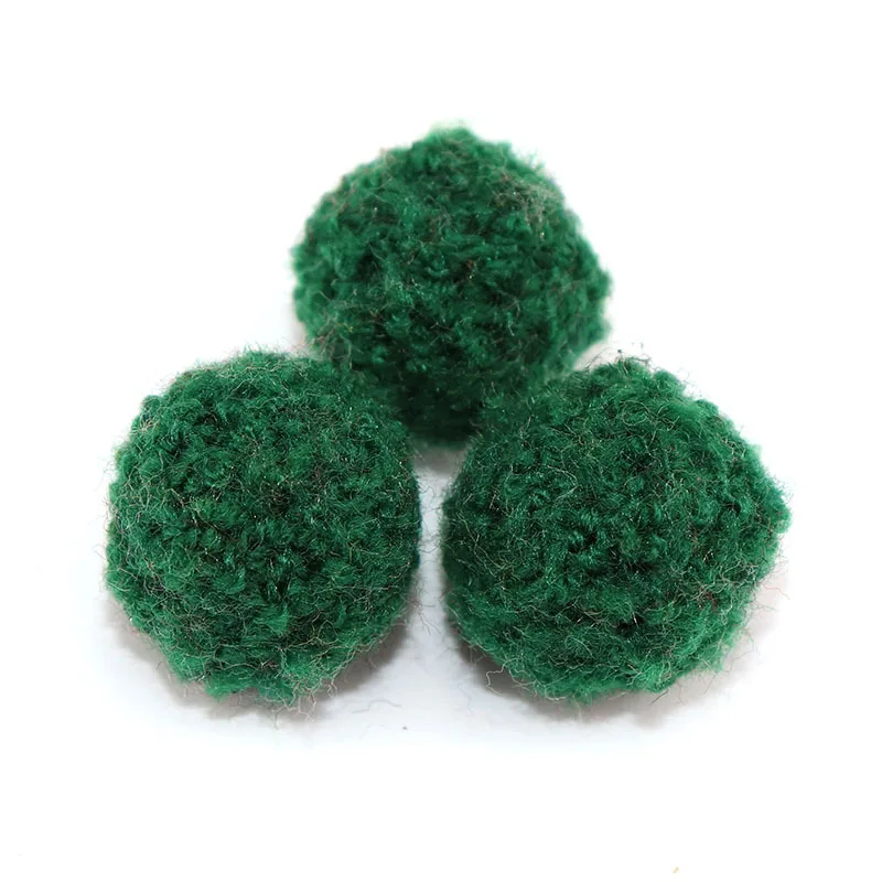 Green Plush Balls