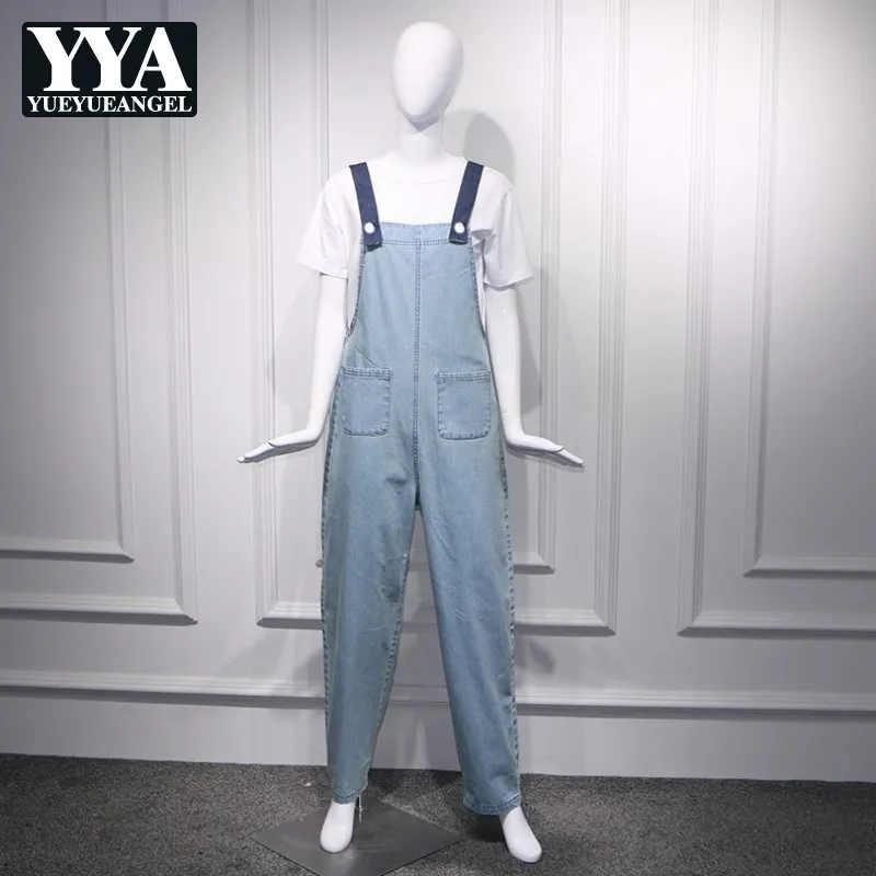 denim loose dungarees