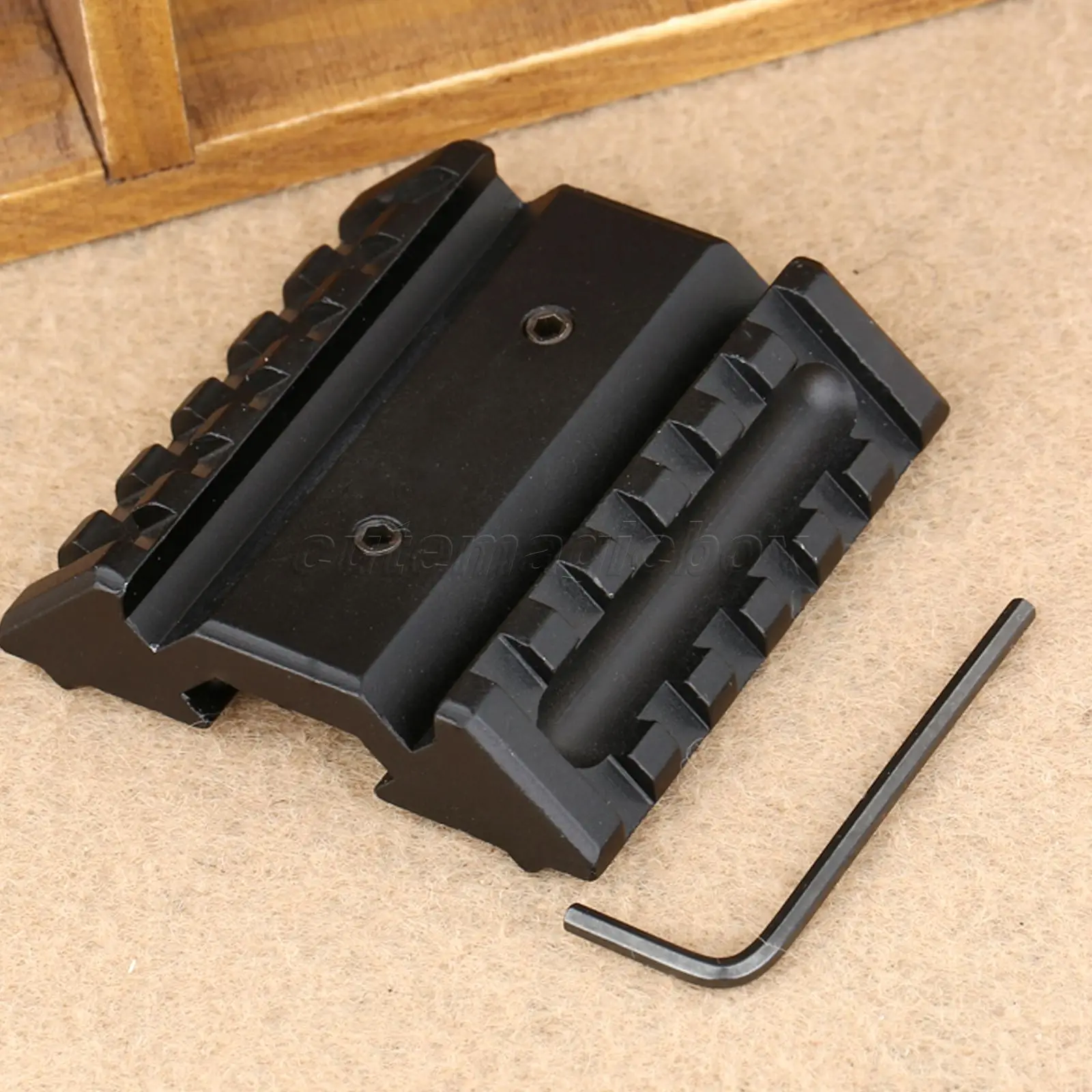 Hunting Tactical Dual 45 Degrees Offset Mount Adapter 20mm Picatinny