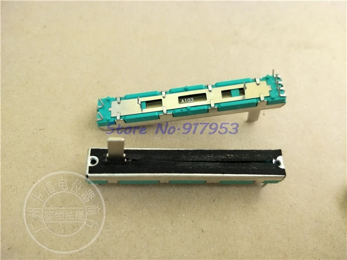

1pcs/lot 6cm double straight slide potentiometer For BEHRINGER 626 special A10K handle length 15 MMC