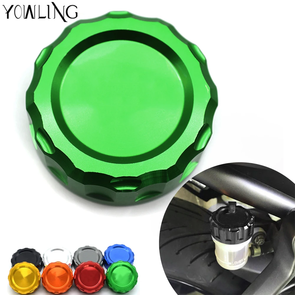 

2017 New Motorcycle CNC Front brake Fluid Reservoir Cap Cover for kawasaki z800 z750 2013-2016 ER-6N ER6F VERSYS 650 NINJA650