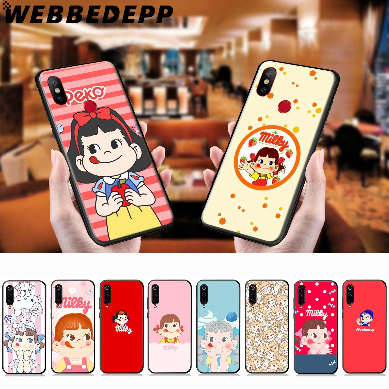 WEBBEDEPP Kawaii Milky Anime Girl Soft Case for Xiaomi Mi 9T 9 8 SE 6 A1 A2 A3 Lite MiA1 MiA2 MiA3 F1 MAX 3 Mi8 CC9E CC9 |