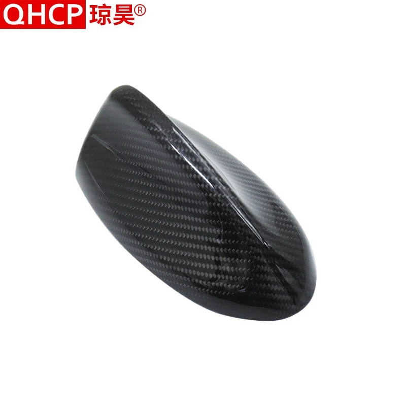 

QHCP Shark Fin Antenna Cover Carbon Fiber Radio Car Styling Signal Amplifier Roof Exterior Decoration for Alfa Romeo Giulia