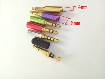 

120pcs 5 colors 3.5mm Stereo Plug soldering connector adapter