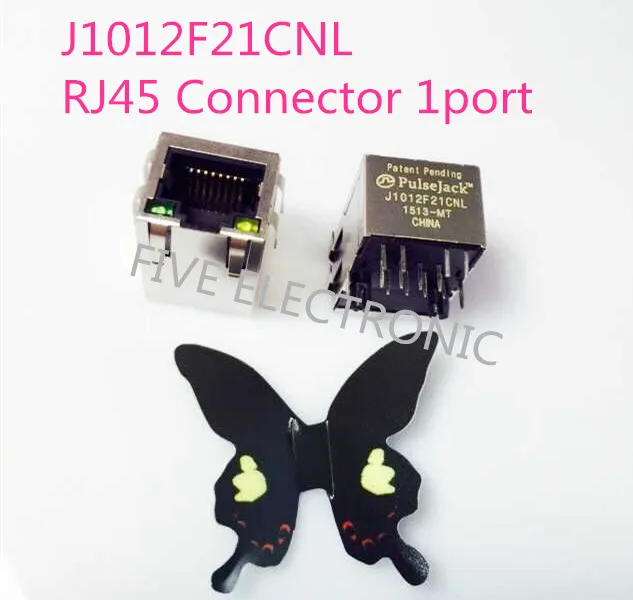 

Free shipping! 5pcs/Lot J3011G21DNL RJ45 Connector, 553-1491 CONN MAGJACK 1PORT 100 BASE-TX